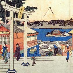 Utagawa Hiroshige, Yushima tenjin 湯島天神