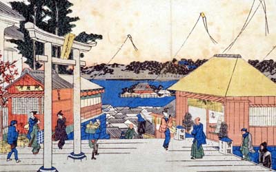 Utagawa Hiroshige, Yushima tenjin 湯島天神